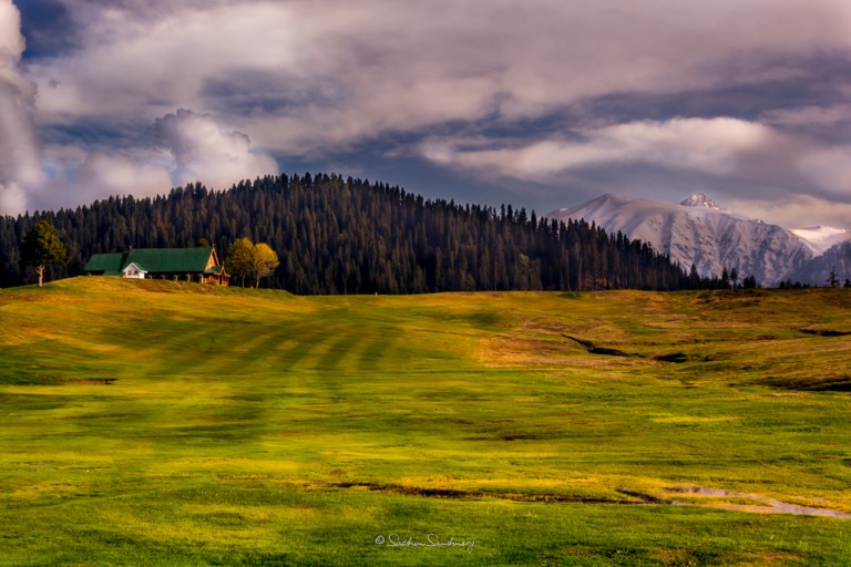 Gulmarg Church near the Golf course